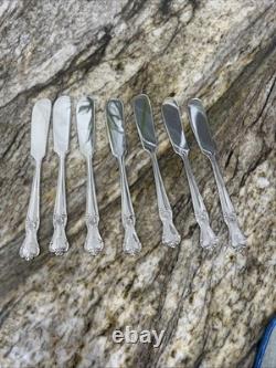 91 Piece 1950 SIGNATURE Company Plate Silverware Monogram D Wooden Box