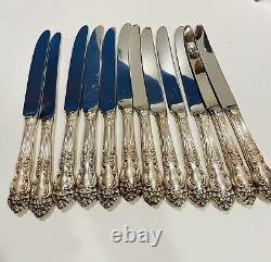 93 Pc Reed&Barton Festivity TIGER LILY Silver Plate Set of 12 +Extras &Paperwork