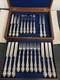 ANTIQUE VICTORIAN ENGRAVED ORNATE SILVER PLATE SETTING x11 OF CUTLERY RARE SET