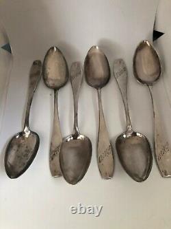Alpakka Spoons 6pcs Vintage Silver Plated Soup Spoon