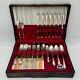 Antique 1800s Rigers Certified Original Silverplate 50pc Silverware Set with Case