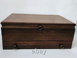 Antique 1881 Rogers Oneida, LTD 114 Piece Set in 3 Tier Original Box