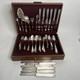 Antique 90 Piece Silverplate Silverware Flatware Lot Box Onedia Mary Stuart