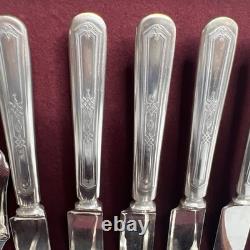 Antique 90 Piece Silverplate Silverware Flatware Lot Box Onedia Mary Stuart
