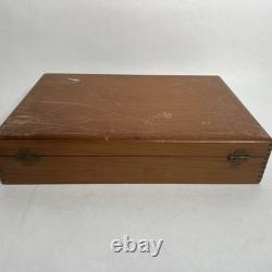 Antique 90 Piece Silverplate Silverware Flatware Lot Box Onedia Mary Stuart