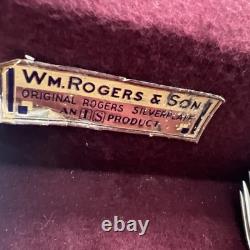 Antique 90 Piece Silverplate Silverware Flatware Lot Box Onedia Mary Stuart