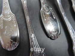 Antique Christofle Cutlery Set Table Forks Delafosse French Empire Silver Plate