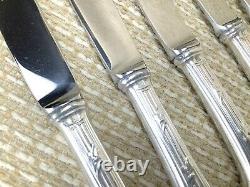 Antique Christofle Cutlery Set Table Knives Delafosse Empire Silver Plated RARE