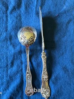 Antique Flatware Set Rogers Poppy Pattern 24 piece Intricate Silver-plate