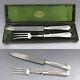 Antique French Christofle Silver Plated Carving Set, 19th century, withcase
