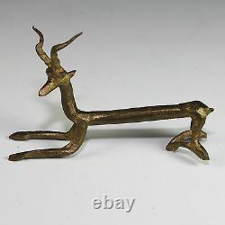 Antique French Hand Crafted Metal Knife Rests, set of 11, Reindeer