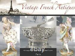 Antique French Silver Plated Flatware Set for Six Société du Louvre Paris Rococo