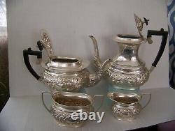 Antique Silver Plate Coffee/Tea Set Sheefield Made In England
