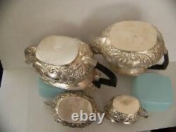 Antique Silver Plate Coffee/Tea Set Sheefield Made In England