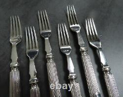 Antique Silver Plated Cutlery Forks Set Panel White Star Line Titanic Interest