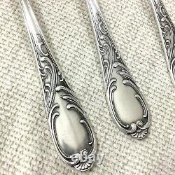Antique Silver Plated Table Spoons Cutlery Set German Marly Rocaille Louis XIV