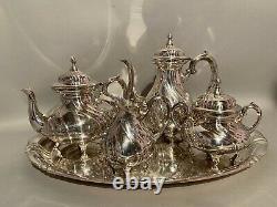 Antique Silver Plated Tea Set Württembergische Metallwarenfabrik (wmf) Germany