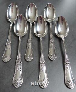 Antique Silver Plated Teaspoons Louis XIV Rocaille Marly Boulenger Paris 1920s