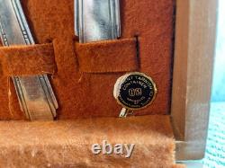 Antique Silverplate Flatware Set Stratford TOWER Art Deco 42 PCs & Box CC