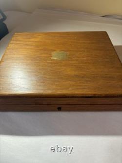 Antique Silverplate Levesley Bros Set 12 Mother Of Pearl Dessert Cutlery w BOX