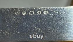 Antique Silverplate Levesley Bros Set 12 Mother Of Pearl Dessert Cutlery w BOX