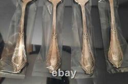 Antique Tiffany & Co Whittier Silverplated Serving Spoon Lot 4 Monogram Flatware