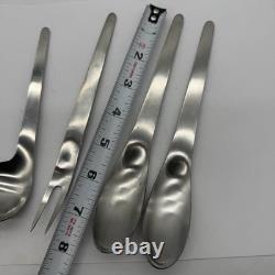 Arne Jacobsen Matte by Georg Jensen Stainless Steel Spoon Fork Soup 4 Pc MCM