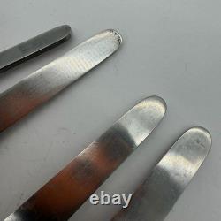 Arne Jacobsen Matte by Georg Jensen Stainless Steel Spoon Fork Soup 4 Pc MCM