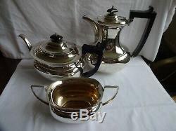 Art Deco William Adams, Birmingham Silver Plated EPNS Tea & Coffee Set c. 1920`s