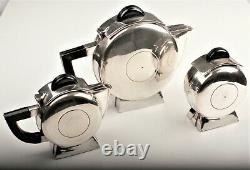 Art Deco silverplate tea / coffee set (3 pieces)