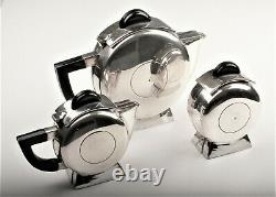 Art Deco silverplate tea / coffee set (3 pieces)