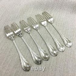Art Nouveau Cutlery Set Table Forks Lily James Dixon Antique Silver Plated