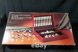 BAROQUE BY GODINGER Rare Pattern Silverplate Flatware set of 65 pc