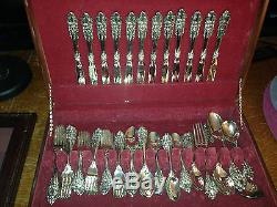 BAROQUE BY GODINGER, beautiful 92 Piece set of Vintage Silverware