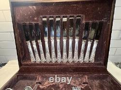 BEAUTIFUL IRISH 49 PC NEWBRIDGE CELTIC SILVERWARE Set EPNS A1 In Box