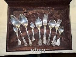 BEAUTIFUL IRISH 49 PC NEWBRIDGE CELTIC SILVERWARE Set EPNS A1 In Box