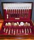 BEAUTIFUL Oneida Community WHITE ORCHID SilverPlate GRILLE FLATWARE SET in Box
