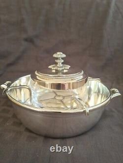 Beautiful Christofle Caviar Set With MOP & Silver Spoon & Knives