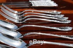 Beautiful Christofle Marly Silver Plated Flatware 12 Pcs in 4 Settings