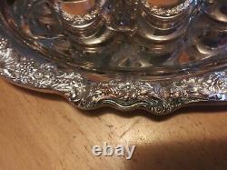 Beautiful Towle Vintage Silver-Plated Punch Bowl Set with 14 Cups