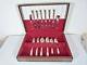 Bouquet / Embassy 6 Places 26 Pieces Flatware Cased Set By Embassy Silver Plate