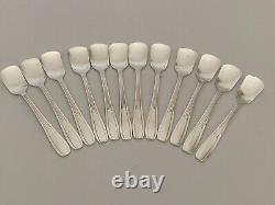 Boxed Set of 12 French Art Deco Dessert Spoons