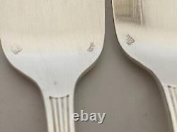 Boxed Set of 12 French Art Deco Dessert Spoons