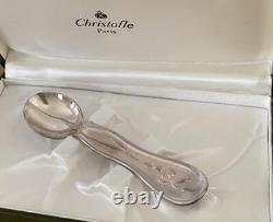 Brand New Christofle France Silverplate Fanfan Baby Spoon Sealed In Original Box