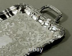 British Silver Tea Set Tray c1920 SIGNED