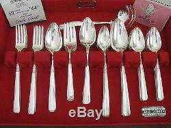 CAPRI 1881 Rogers silverplate 62pc COMPLETE SET for 8 in vintage chest