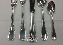CHAMBLY PERLES 5 PIECE PLACE SETTING SILVERPLATE BRAND NEW FRANCE