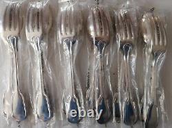 CHINON CHRISTOFLE Diner SET Forks Spoons Knives Silver plated