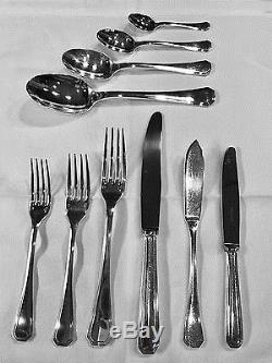 CHRISTOFLE AMERICA SILVER PLATED FLATWARE COLLECTION Set of 10 pieces