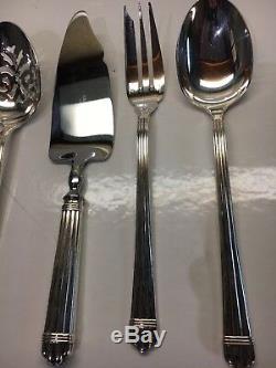 CHRISTOFLE ARIA Silverplate Flatware Cheese Knife Serving Set Spoon Fork Ladle
